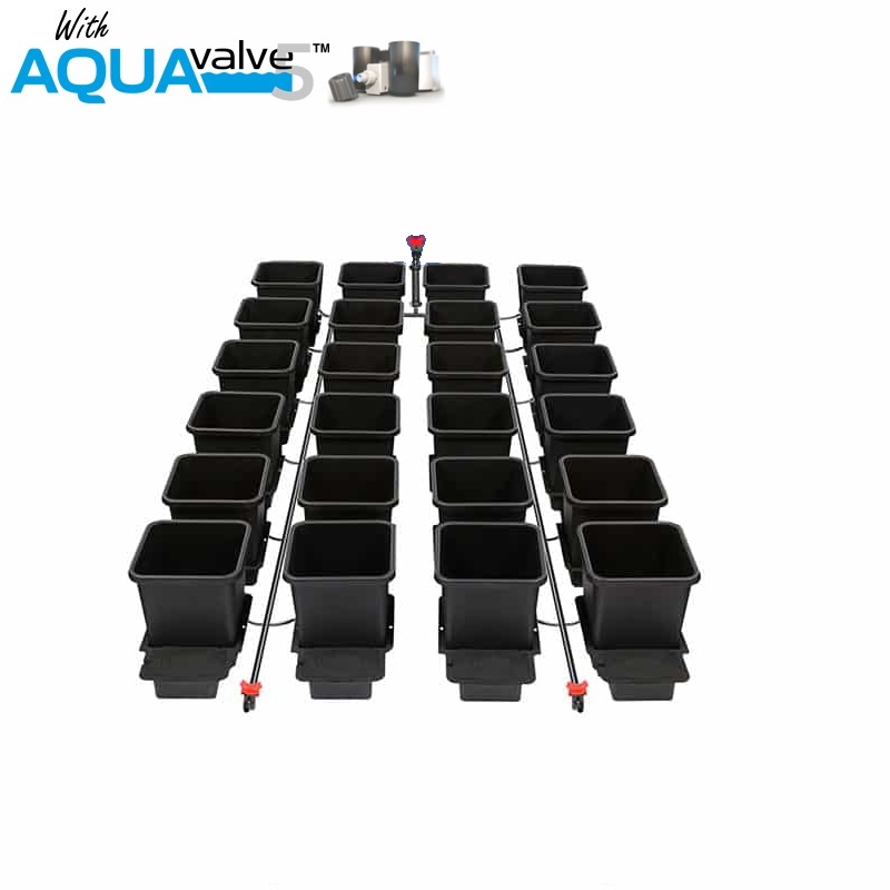 24Pot System AQUAValve5 with 15L Pots without Tank