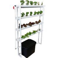 NFT Hydroponic System 4 Tier Wall Mounted