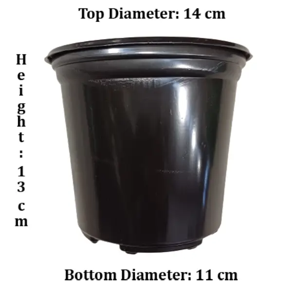 Round Plastic Plant Pots – 1.5L Thermoform Pot