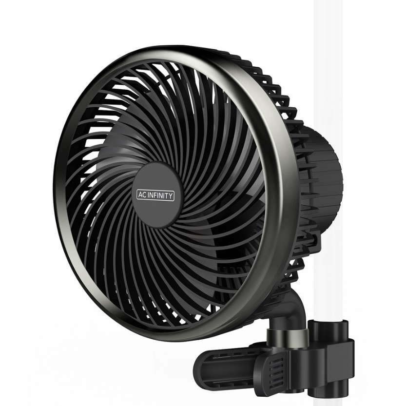 AC Infinity CloudRay S6 Oscillating Clip Fan