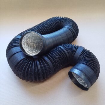 Black PVC Coated Ducting 1-1