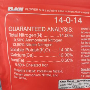 RAW Flower A Back