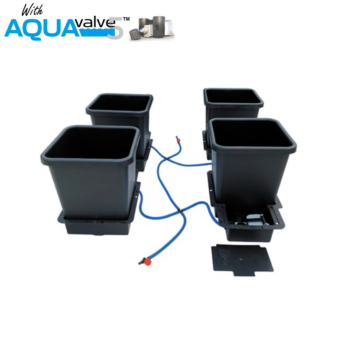 4Pot System AQUAValve5 with 15L Pots without Tank