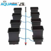 8Pot System AQUAValve5 with 15L Pots without Tank