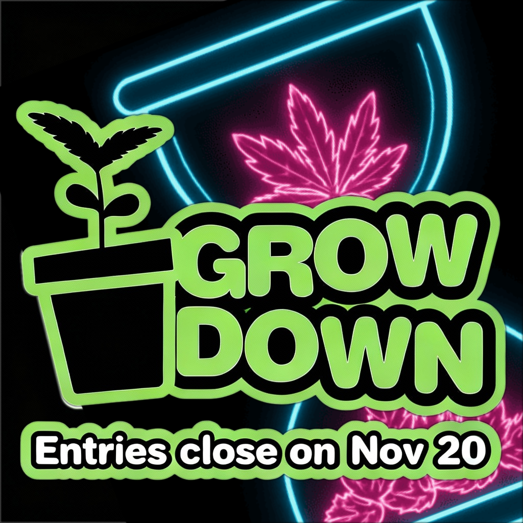 Hover promotion showing prize pool of R240,000 and Grow Down logo