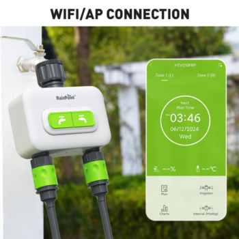 RainPoint Smart WiFi 2-Zone Irrigation Timer Use Case