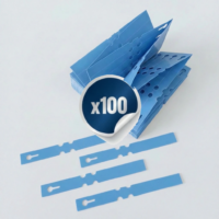 Coloured Self-Ties - Blue - Pack of 100