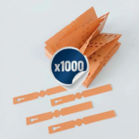 Coloured Self-Ties - Orange - Pack of 1000