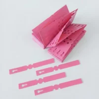 Coloured Self-Ties - Pink