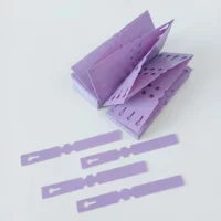 Coloured Self-Ties - Purple