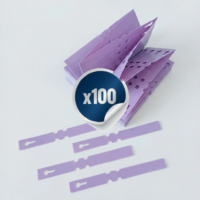 Coloured Self-Ties - Purple - Pack of 100