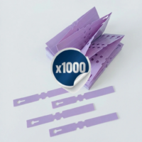 Coloured Self-Ties - Purple - Pack of 1000