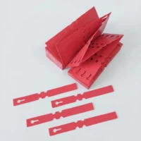 Coloured Self-Ties - Red