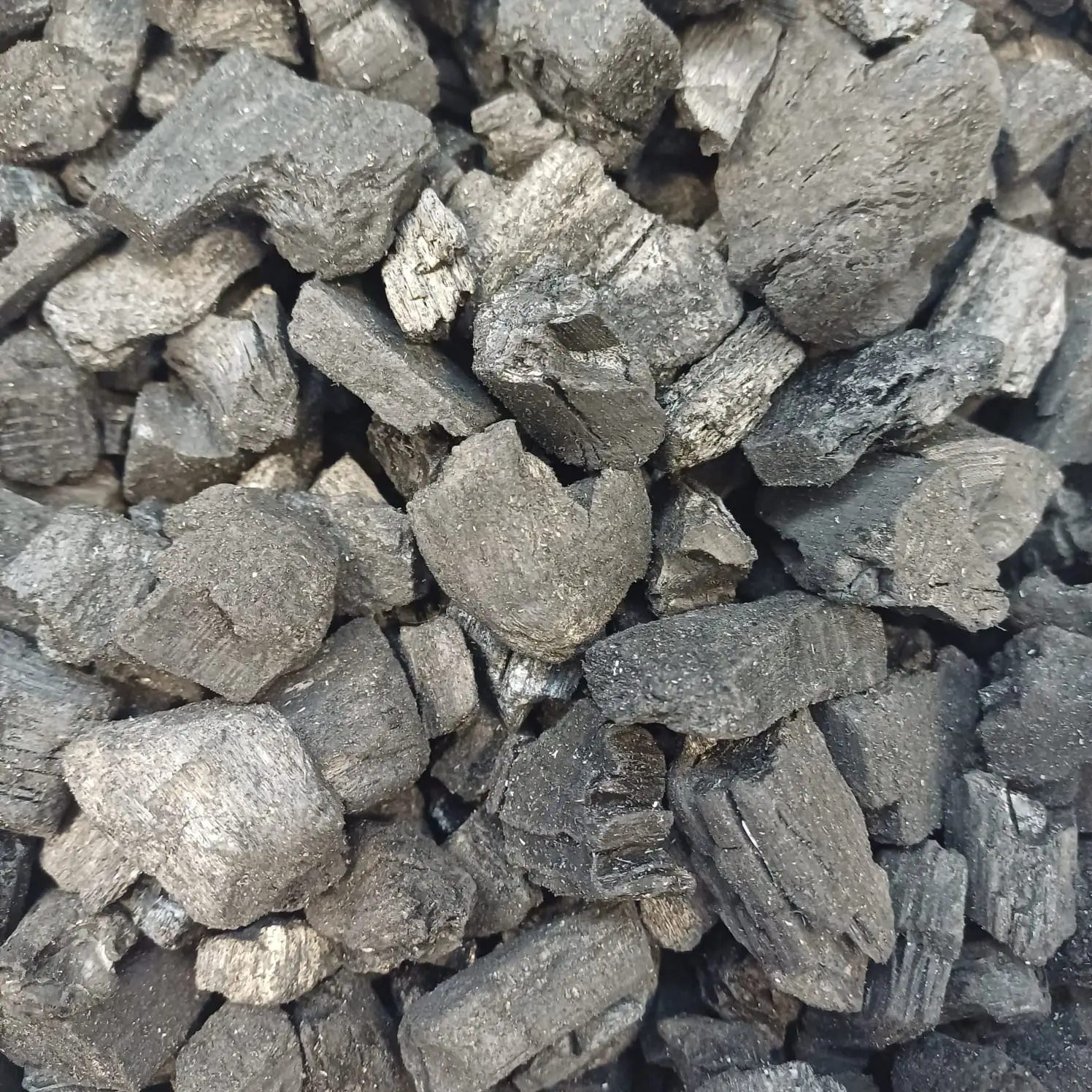 Chunky Black Diamond Biochar Closeup 7-2026