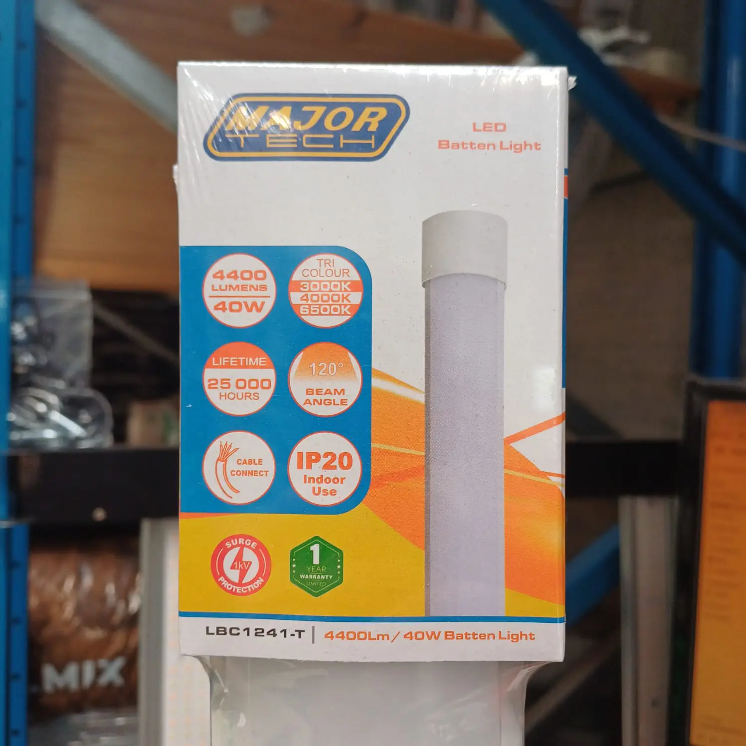40W Tricolour 1200mm Batten LED - Image 4